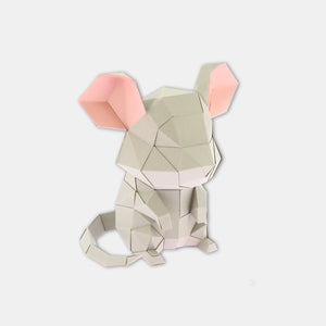 Kleine Maus-Trophäe aus Papier