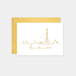 Paris roofs greeting card