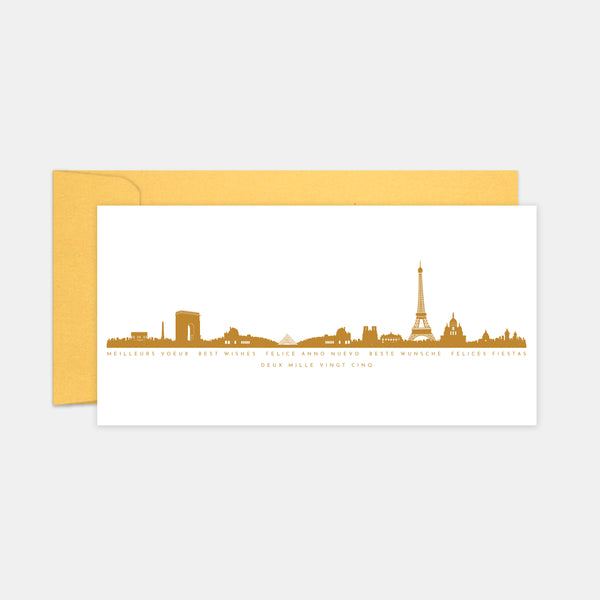 Carte de voeux Paris skyline