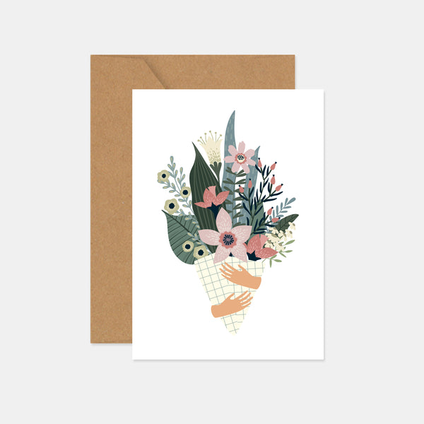 Card to say a word - Bouquet