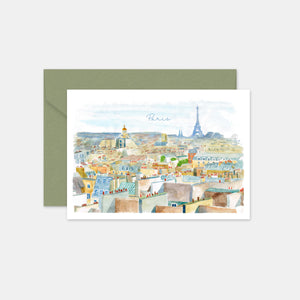 Carte pour dire un mot - Paris aquarelle