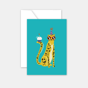 Birthday Card - Leopard