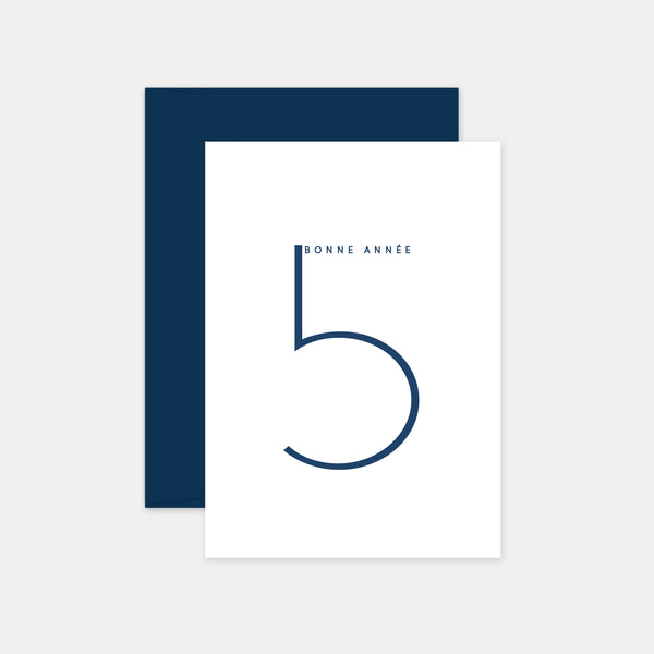 Personalized number greeting card