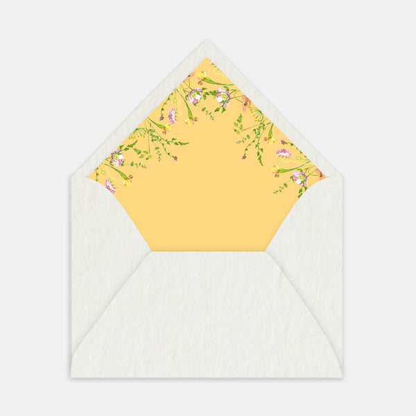 Doublure enveloppe jardin aquarelle - 50ex