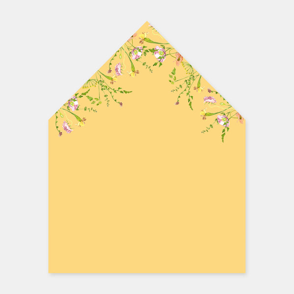 Doublure enveloppe jardin aquarelle - 50ex