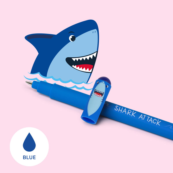 Stylo encre gel effaçable - Requin