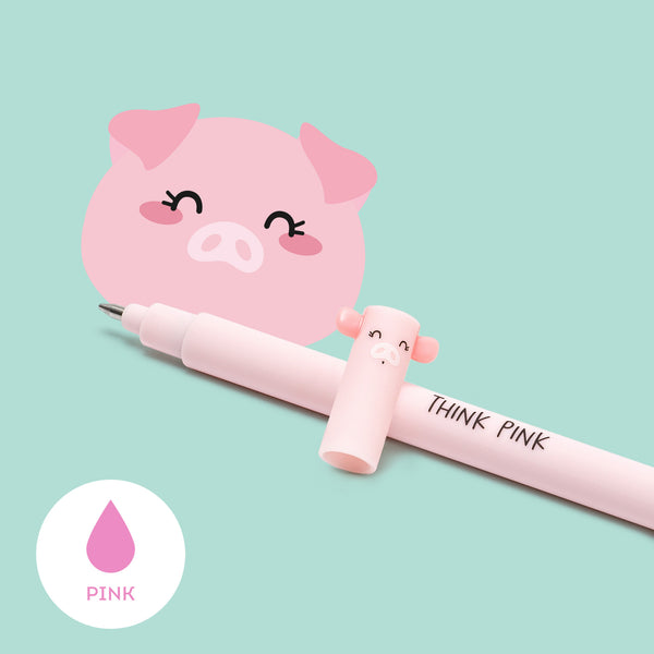 Erasable gel ink pen - Pig