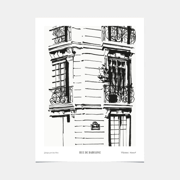 Poster Rue de Babylone – Frederic Forest