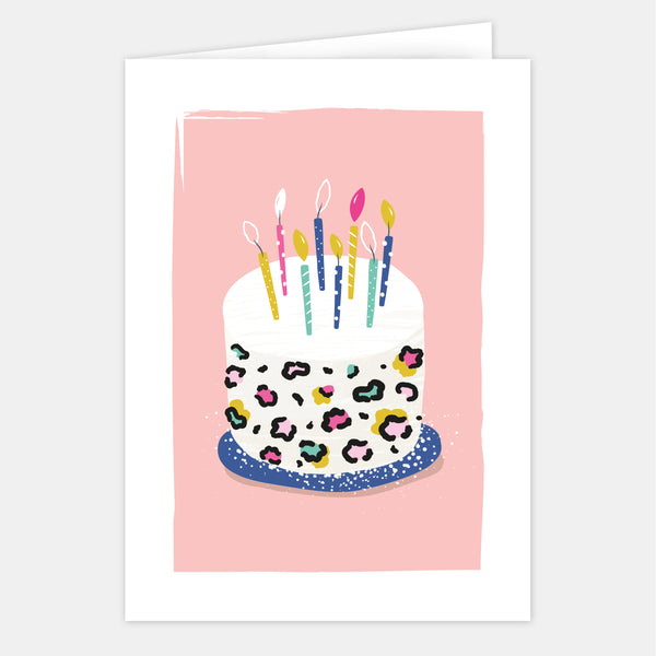 Large Birthday Card - Cake