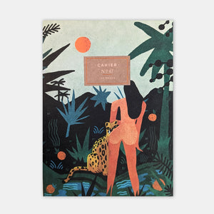 Carnet écriture et dessin Paysage jungle - Création artisanale
