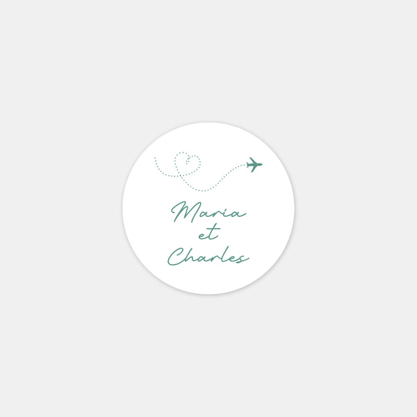 Personalized Toile de Jouy stickers