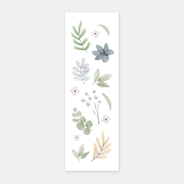 Plant wreath baptism bookmark