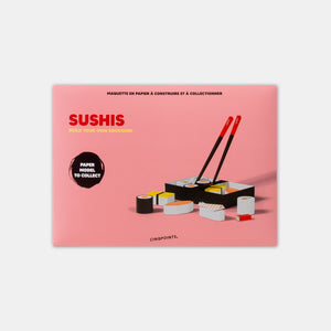 3D paper model - Sushi