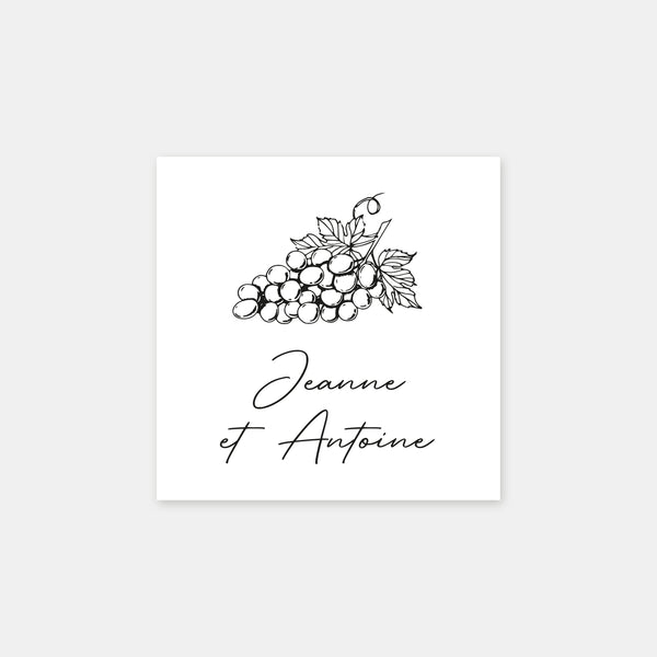 Personalized vineyard stamp